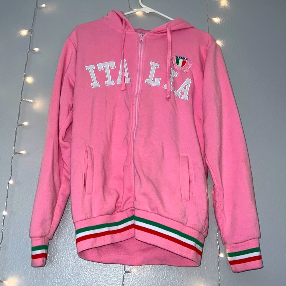 Thick pink jacket!